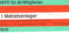 Schlafkarte